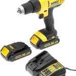 DeWalt XR Akku-Bohrschrauber DCD771C2 – Akkubohrer mit 2-Gang-Vollmetallgetriebe & LED-Arbeitslicht