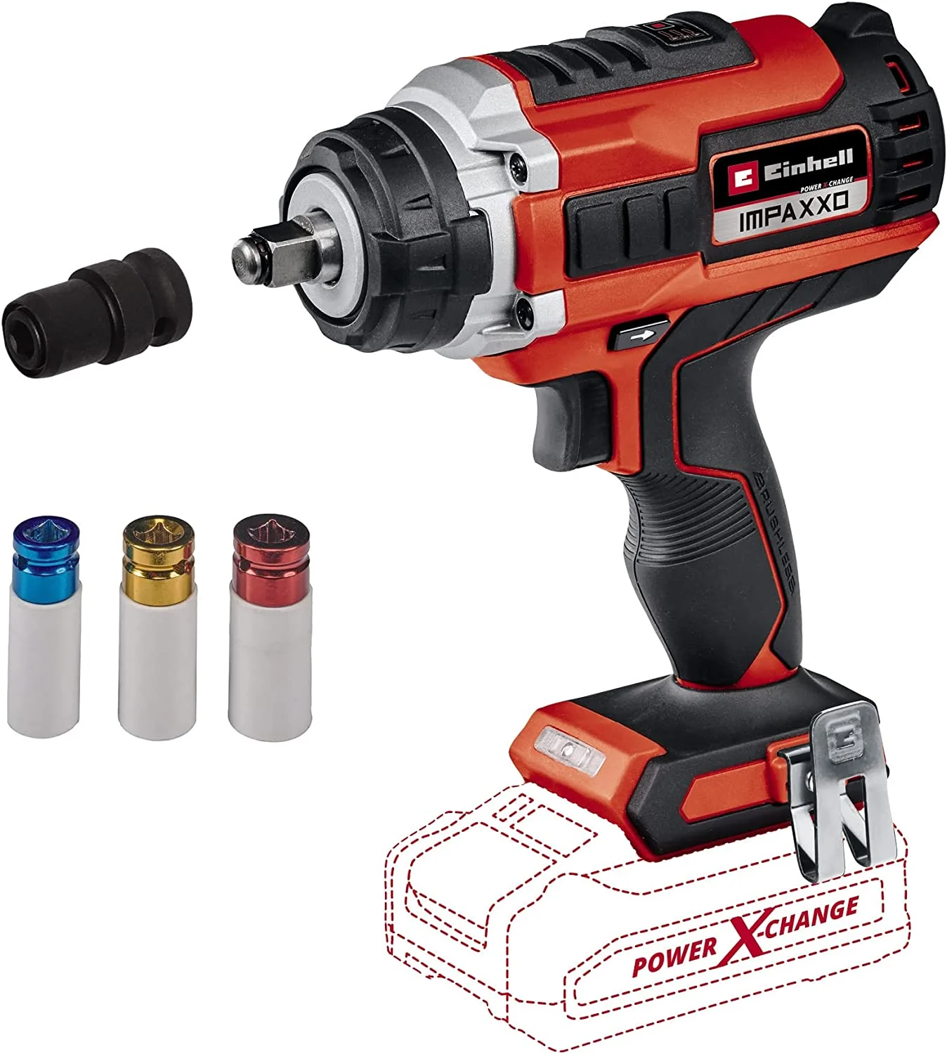 Einhell Professional Akku-Schlagschrauber IMPAXXO 18/400 Power X-Change (Li-Ion, 18 V, 400 Nm