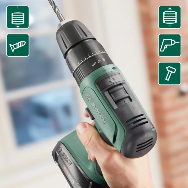 Bosch Akku Schlagbohrschrauber UniversalImpact 18 (2 Akku, 18 Volt System, im Koffer)