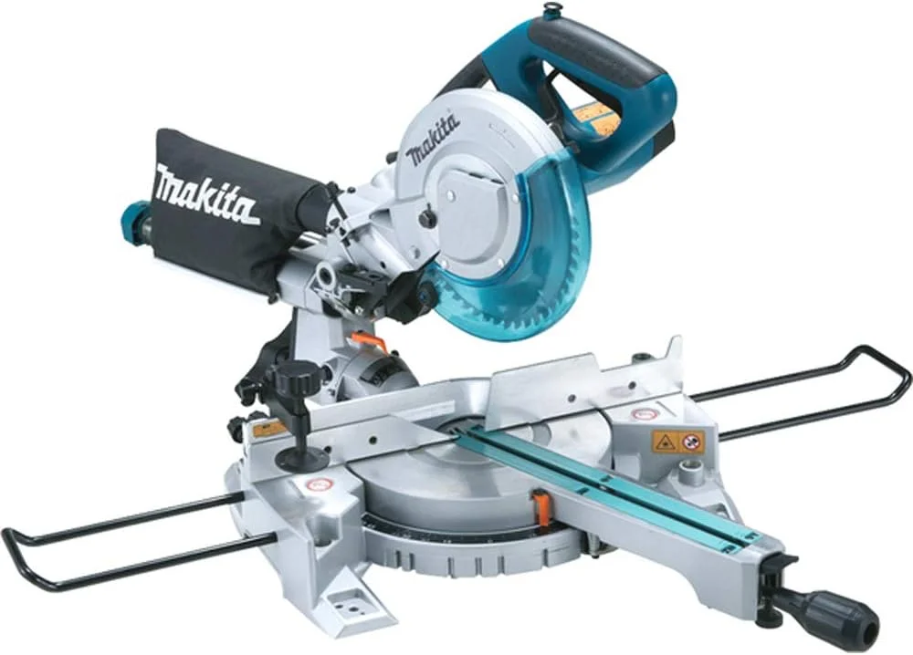 Makita Kapp- und Gehrungssäge (Sägeblatt-ø 216 mm, 1400 W, Arbeitstisch drehbar, Maße 755x450x488 mm) LS0815FLN