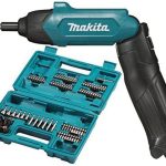 Makita DF001DW Akku-Knickschrauber mit integriertem Akku inklusiv Zubehör-Set im Transportkoffer, 30 W, 3.6 V, Blau, (L x B x H) 287 x 47 x 51 mm