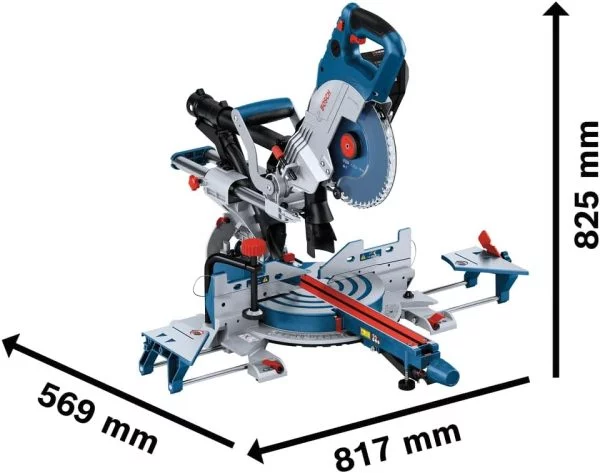 Bosch Professional BITURBO Akku- Kapp- und Gehrungssäge GCM 18V-216 DC
