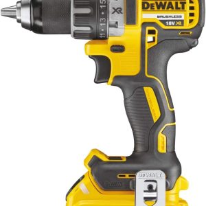 DeWalt Akku-Bohrschrauber/Akkuschrauber (18V, 2.0 Ah, bürstenlos, mit Zwei-Gang-Vollmetallgetriebe)