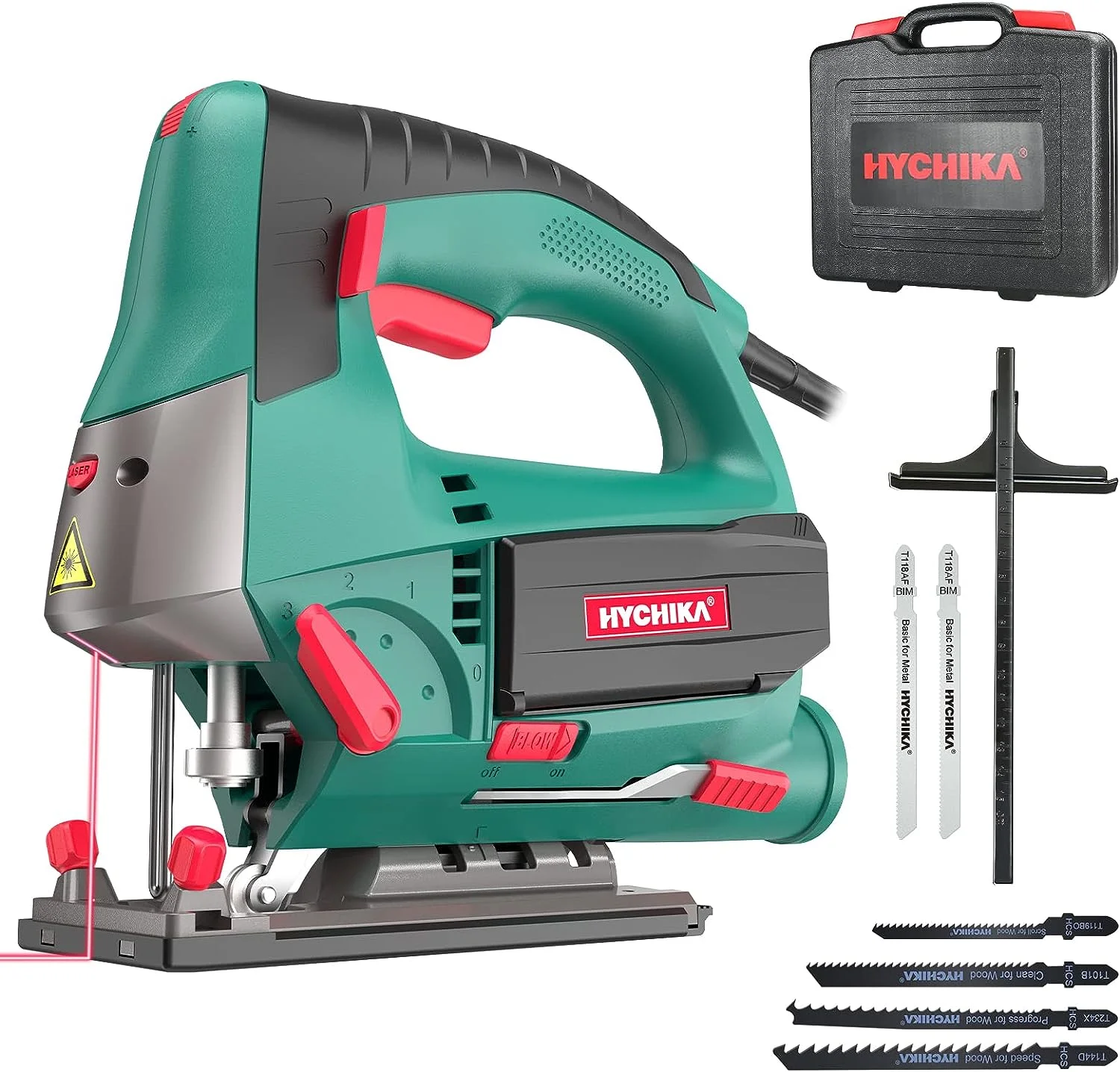 HYCHIKA Stichsäge, 800W Max Holz Schnitttiefe 110mm