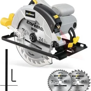 Kreissäge, ENVENTOR 1200W Handkreissäge mit führungsschiene