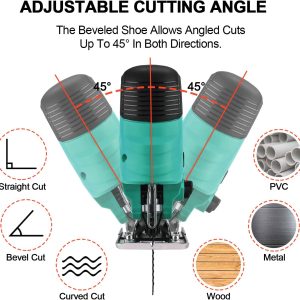 Stichsäge 650W Mit 5xStichsägeblatt, 3000 U/min STANEW Elektro-Stichsäge