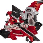 Einhell Zug-Kapp-Gehrungssäge TE-SM 216 Dual (1.800 W, Ø216 x Ø30, 215/305 mm Schnittbreite bei 45°/90°, Winkeleinstellung, Spindle-Lock, Spannvorrichtung, inkl. Hartmetall-Sägeblatt)