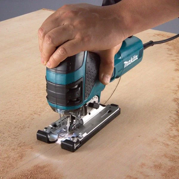 Makita 4351FCTJ Pendelhubstichsäge mit LED, Petrol, 135 mm