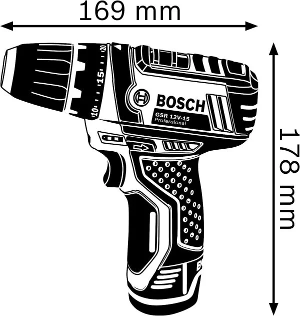 Bosch Professional Akkuschrauber GSR 12V-15