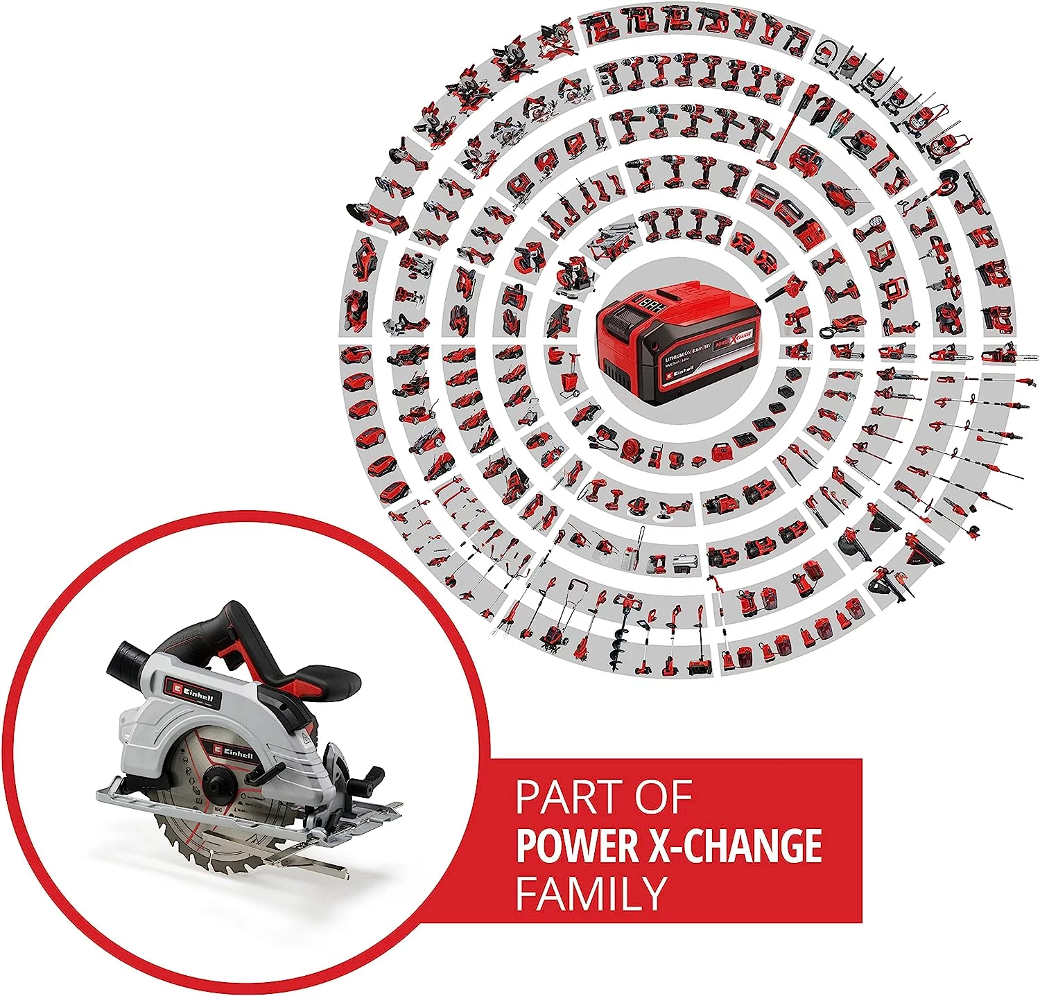 Einhell Professional Akku-Handkreissäge TP-CS 18/190 Li BL-Solo Power X-Change