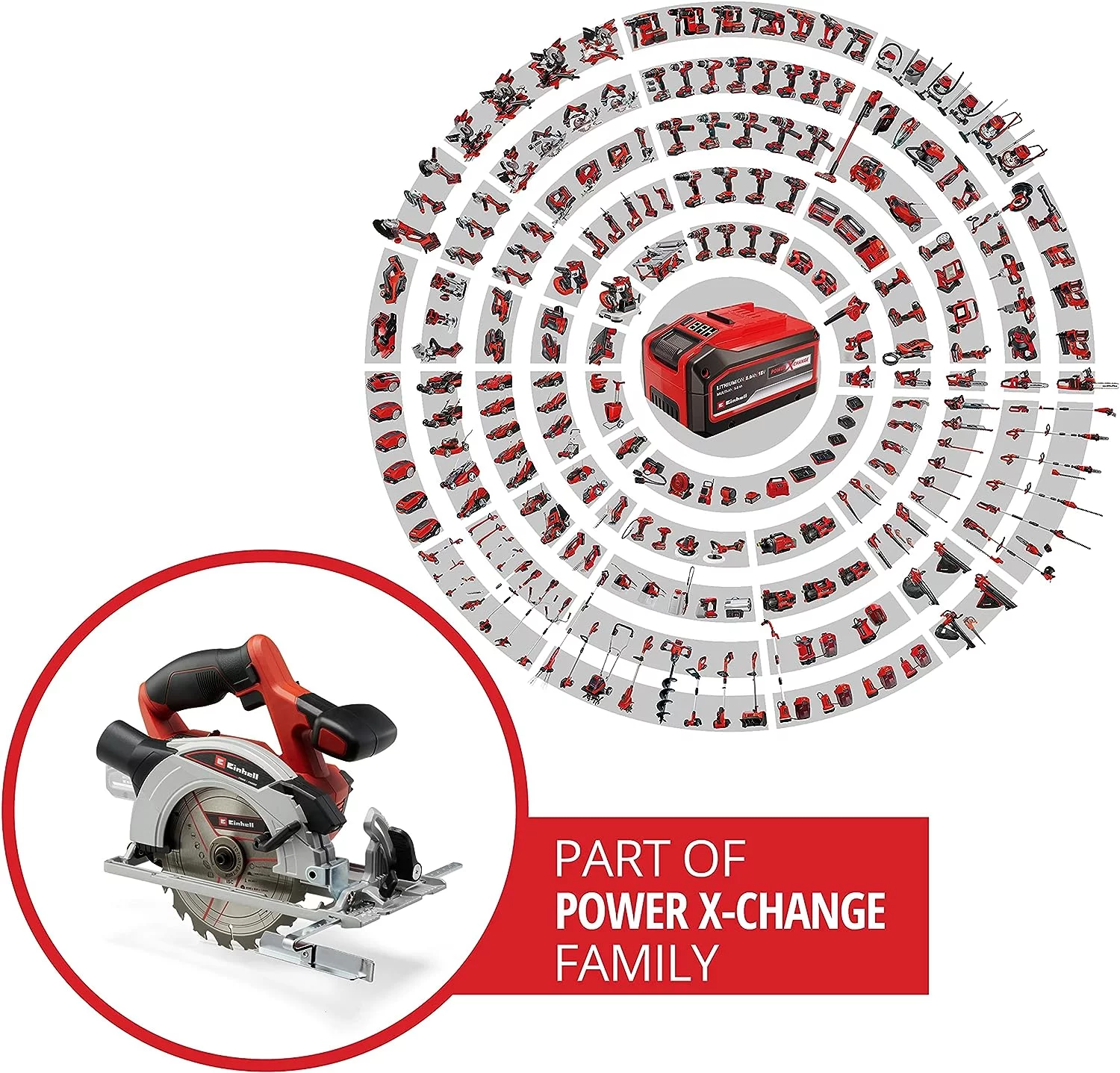 Einhell Akku-Handkreissäge TE-CS 18/165-1 Li-Solo Power X-Change