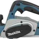 Makita DKP180Z Akku-Hobel (18,0 V, 82 mm, ohne Akku/ohne Ladegerät), Blau, Silber