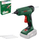 Bosch Akku-Klebepistole AdvancedGlue 18V (ohne Akku; 18V System; 4x Klebestifte; Aufheizen in 90 Sek; Dual-Temp-Modus 130°C - 200°C; im Karton) – Testnote: sehr gut (Magazin: selbst ist der Mann)