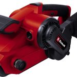 Einhell Bandschleifer TC-BS 8038 (800 W, präziser Bandlauf mit Feinjustierung, keramische Schutz-Einlage, Zusatzhandgriff, integrierte Staubabsaugung, inkl. Schleifband)