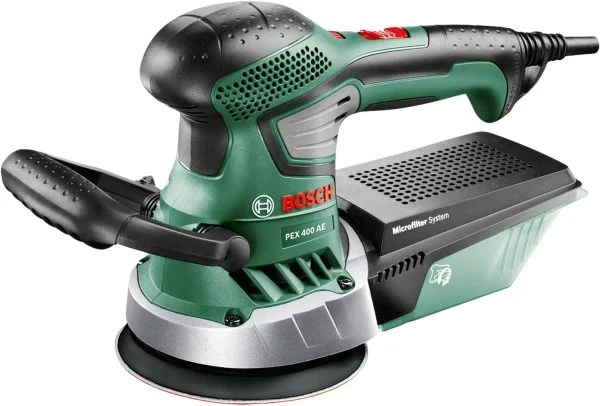 Bosch Exzenterschleifer PEX 400 AE (370 Watt, im Koffer)
