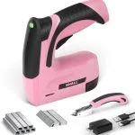 SHALL 2-in-1 Akku-Heftpistole, 4 V wiederaufladbar, elektrischer Nagler / Heftgerät