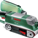 Bosch Bandschleifer PBS 75 AE Set (750 W, Bandgeschwindigkeit 200-350 m/min, Schleiffläche 165x76 mm, im Koffer)