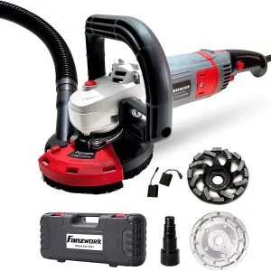 FANZWORK Betonschleifer Betonfräse Set mit Diamantschleiftopf