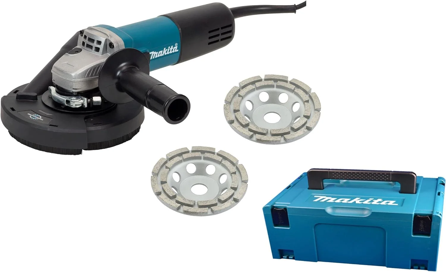 Betonschleifer-Set/Sanierungsset/Sanierungsfräse/Putzfräse/Winkelschleifer Set 125mm