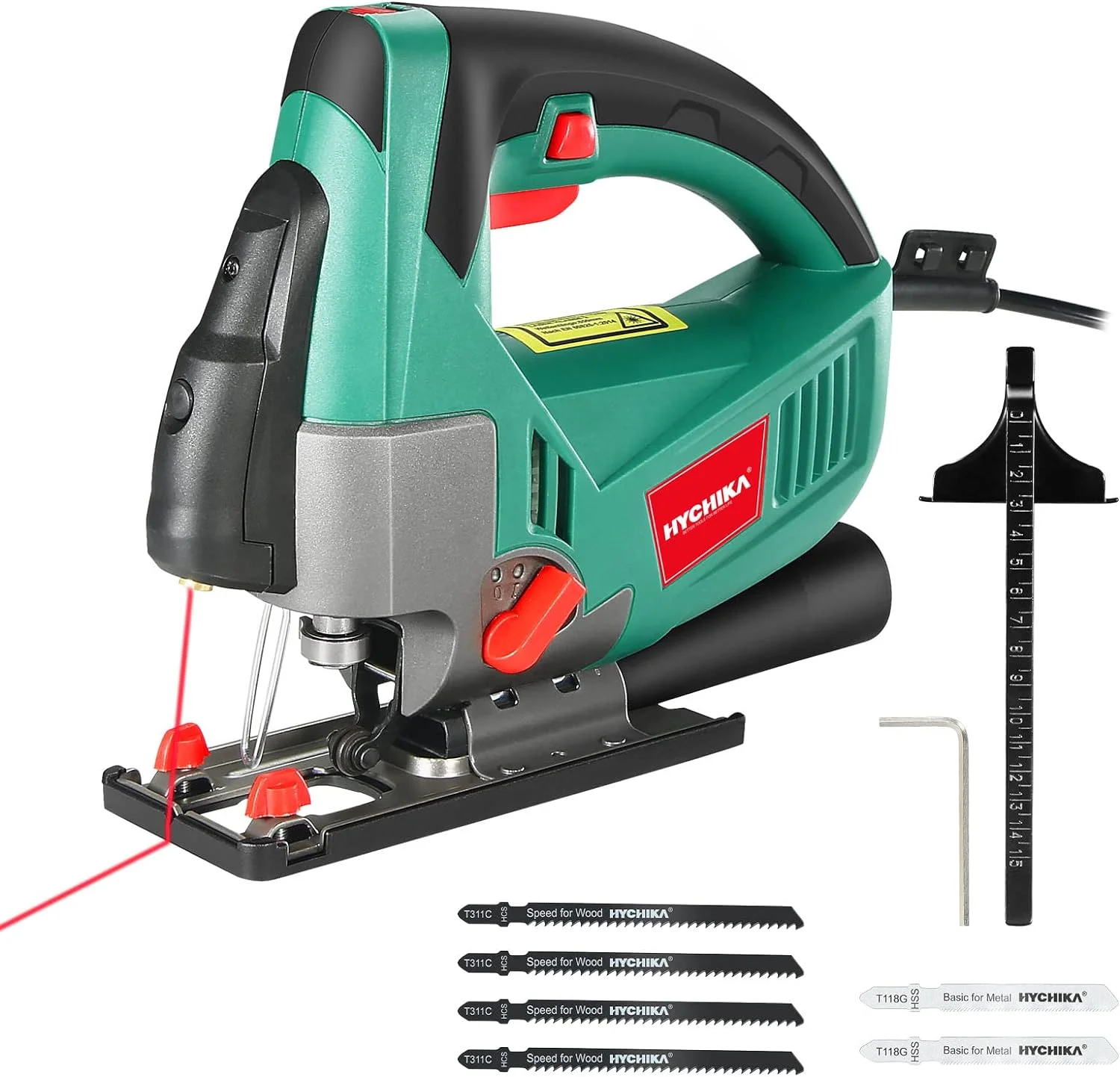 Stichsäge 800-3000SPM HYCHIKA, 750W Max Holz Schnitttiefe 110mm