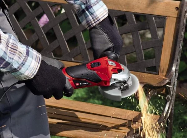 Einhell Winkelschleifer TC-AG 125 (850W, 12.000 1/min Drehzahl, 125mm Scheiben-ø, Scheibenschutz)