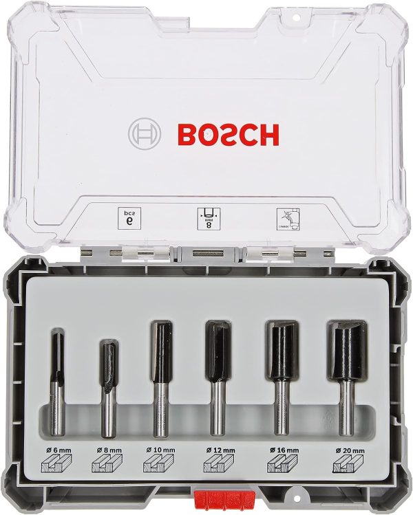 Bosch Professional 6tlg. Nutfräser Set