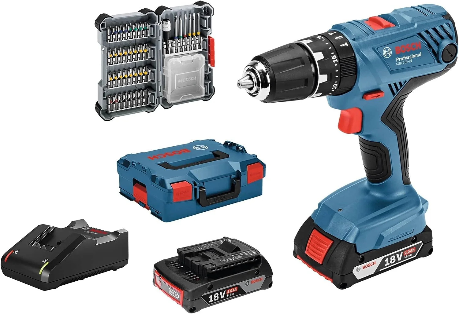 Bosch Professional 18V System Akku Schlagbohrschrauber GSB 18V-21