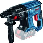 Bosch Professional 18V System Akku Bohrhammer GBH 18V-21 (2.0 Joule Schlagenergie, 3 Modi: Bohren, Hammerbohren, Meißeln, bürstenloser Motor, Hammer Bohr, im Karton)