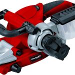 Einhell Bandschleifer TE-BS 8540 E (850 W, Drehzahl-Elektronik, 75x140 mm Schleiffläche, werkzeugloser Schleifbandwechsel, Zusatzhandgriff, Softgrip, inkl. 1x P80 Schleifband)