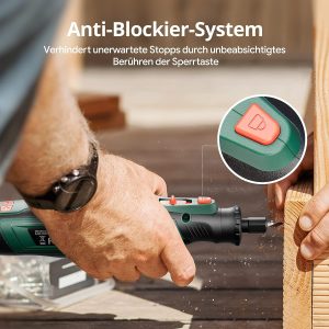 DEPSTECH 8V 2.0Ah Akku Multifunktionswerkzeuge, Rotationswerkzeuge 5 Gang Graviergerät