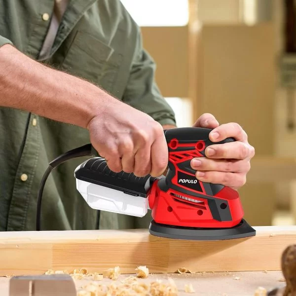 POPULO Detailschleifer Palm Sander, 14.000 OPM