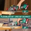 Handkreissäge 18V, HYCHIKA Kreissäge mit 4,0Ah Akku 3500U mit 3 Sägeblättern
