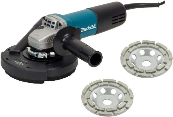 Makita- Betonschleifer/Sanierungsfräse/Winkelschleifer-Set 125mm 840W