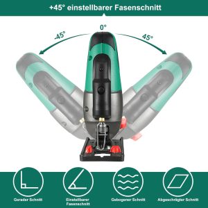 Stichsäge 800-3000SPM HYCHIKA, 750W Max Holz Schnitttiefe 110mm