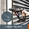 WORX WX390 Bohrhammer SDS-plus - 20V Bohrmaschine mit pneumatischem Hammerwerk zum Schrauben