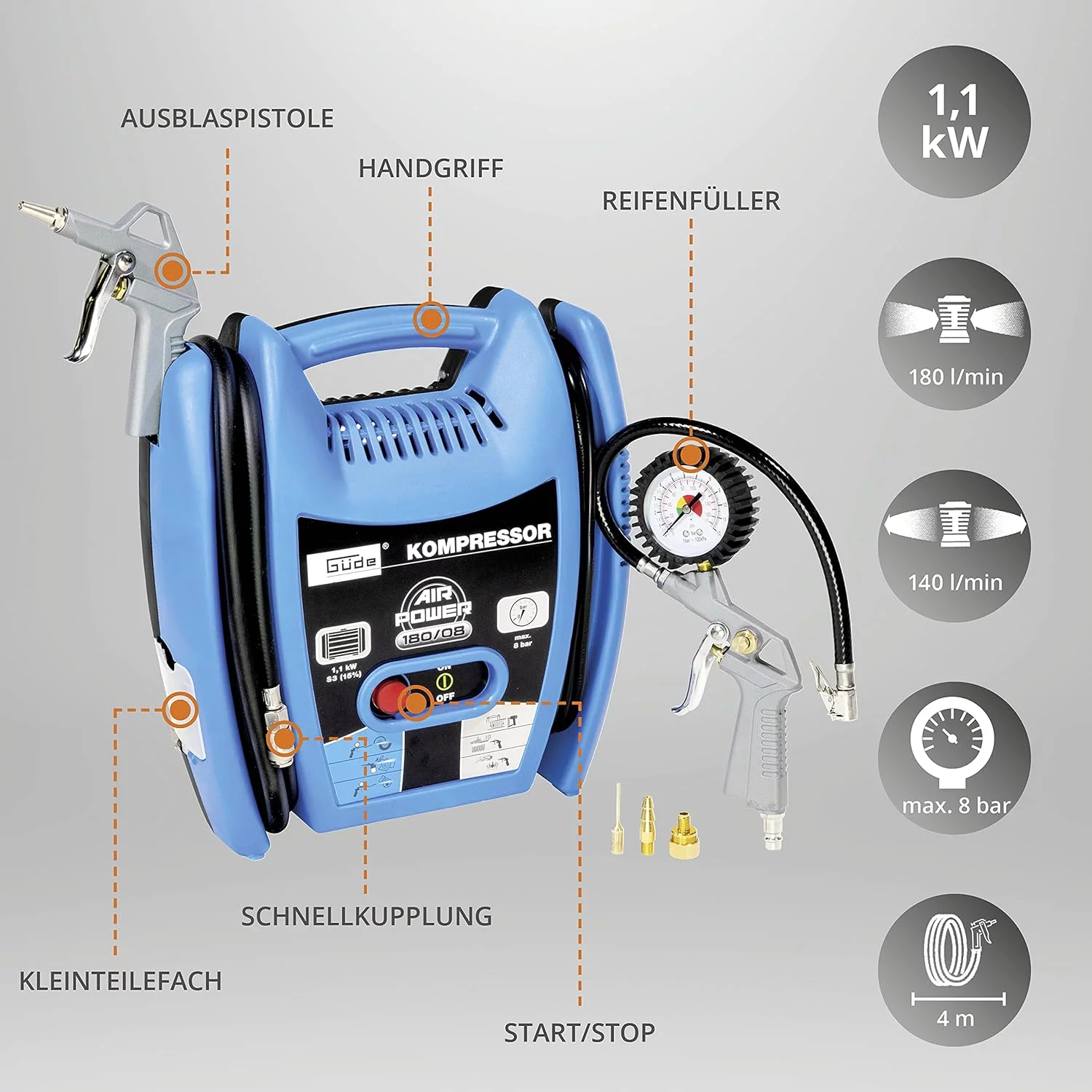 Güde Kompressor Airpower 180/08# 50077