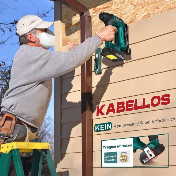 Akku Tacker Nagelpistole - NEU MASTER 18V System Akku Nagler Elektrotacker
