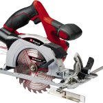 Einhell Akku-Handkreissäge TE-CS 18/150 Li-Solo Power X-Change (18 V, Li-Ion, Ø150 x Ø10 mm Sägeblatt, Schnitttiefe + Neigungswinkel werkzeuglos einstellbar, LEDs, ohne Akku und Ladegerät)