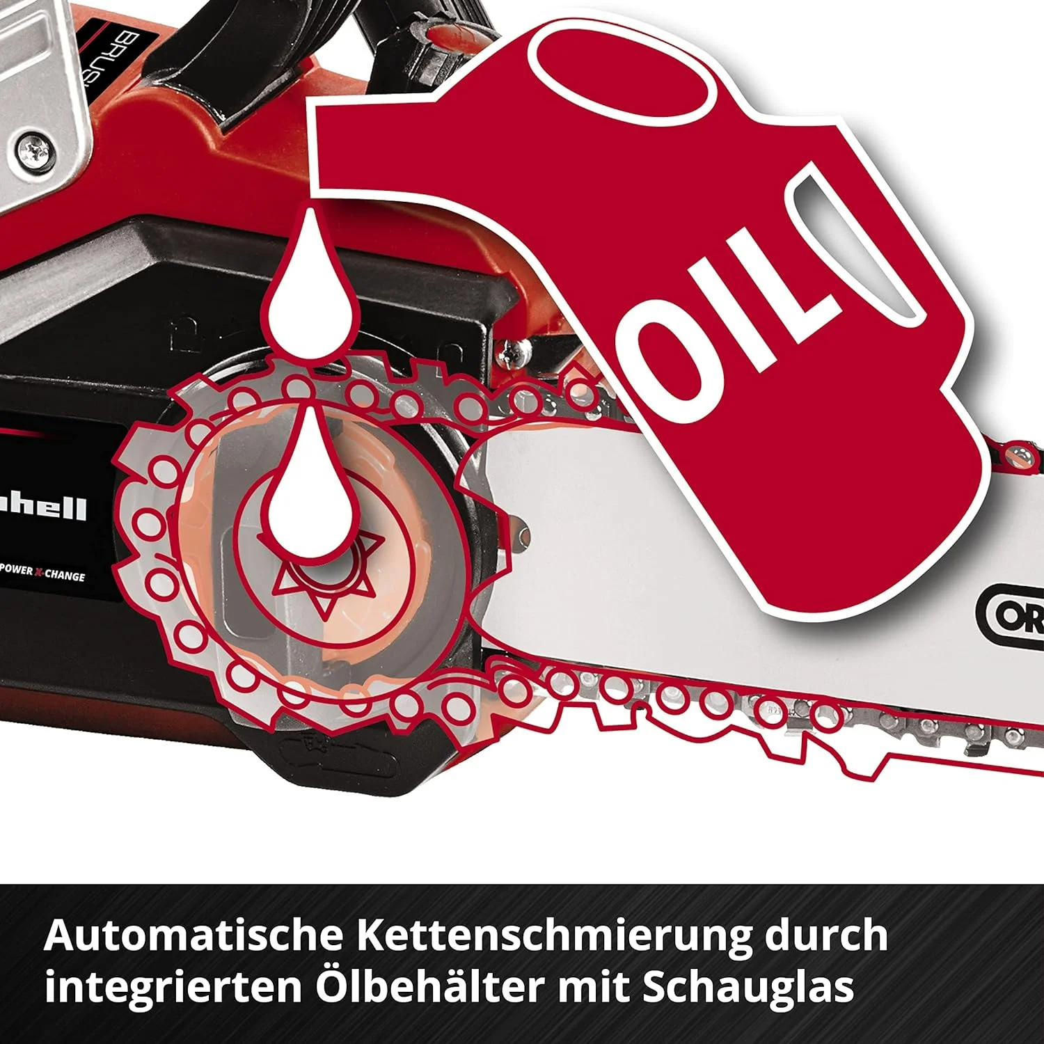 Einhell Professional Akku-Kettensäge GP-LC 36/35 Li-Solo Power X-Change