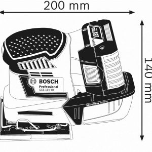 Bosch Professional 18V System Akku Schwingschleifer GSS 18V-10