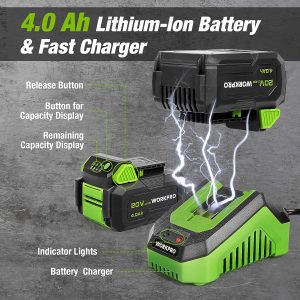 WORKPRO Akku Säbelsäge Kabellose Reciprosäge 20V 4,0 Ah