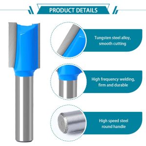 7 Stück Fräser für Oberfräse 8mm Schaft, Holz Nutfräser Set für Oberfräse