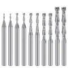 EU_HOZLY 1 mm 1,5 mm 2,0 mm 2,5 mm 3,175 mm Hartmetall 2-Flöten-Spiralfräser CNC-Gravurfräser