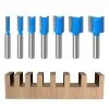 7 Stück Fräser für Oberfräse 8mm Schaft, Holz Nutfräser Set für Oberfräse