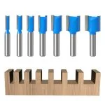 7 Stück Fräser für Oberfräse 8mm Schaft, Holz Nutfräser Set für Oberfräse, Zweischneidig Gerade Fräser, Mehrere Größen Fräser Set für Holzbearbeitung für Holz Fräser Schneiden Nutfräsen (7)