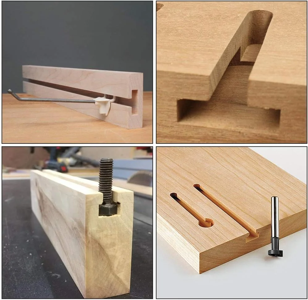 flintronic Fräser Schaft, 3-tlg Fräser Set, Fräser für Oberfräse