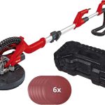 Einhell Trockenbauschleifer TC-DW 225 (600W, 1500 1/min max. Drehz., 225mm Schleifsch., Teleskopstiel, Schleifteller m. Klett, inkl. 6x Klett-Schleifscheiben)