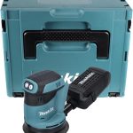 Makita DBO180ZJ Exzenterschleifer 18 V Makpac - ohne Akku und Ladegerät, Blau, Silber, 125 mm