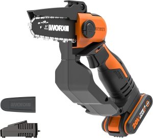 WORX WG324E Akku-Einhand-Astsäge 20V - 12cm Schwertlänge - leicht & bequem - PowerShare kompatibel - mit Akku und Ladegerät