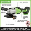 Greenworks GD24AGK4 Akku Winkelschleifer, 125 mm